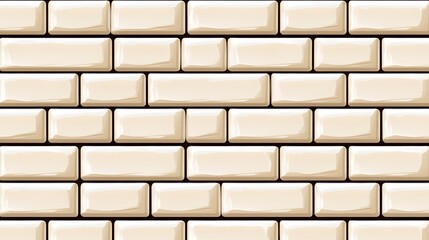 Cream Brick Wall Seamless Texture Background Pattern