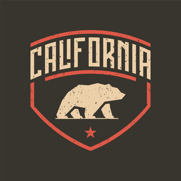 California Bear Vintage Shield Logo