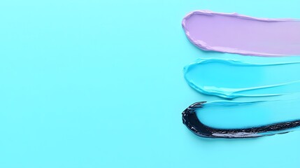 Naklejka premium Pastel Color Swatch Samples Paint Strokes Texture Background