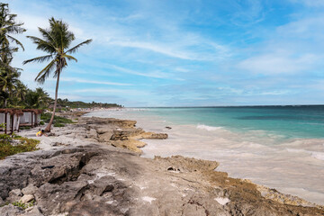 Tulum, Mexico, Dec. 2019 Tulum beaches are famous for warm white sand and clear blue waters. As a...