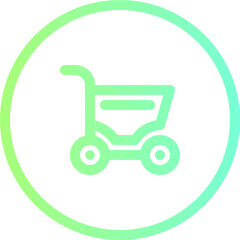shopping cart illustration on a white background        