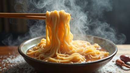Lifting Noodles in a Pot