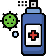 spray illustration on a white background        