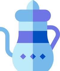 teapot illustration on a white background        