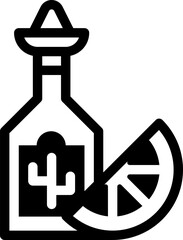 tequila illustration on a white background        