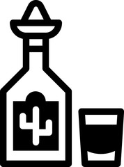 tequila illustration on a white background        