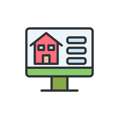 House Listing Displayed On Computer Screen With Detailed Information