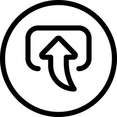 upload illustration on a white background        