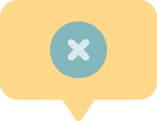 vote no illustration on a white background       