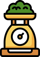 weigh scale illustration on a white background        