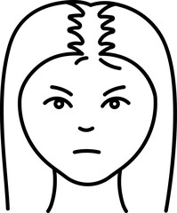 woman illustration on a white background       