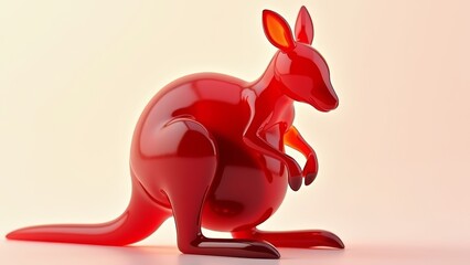 Stereoscopic Red Kangaroo Image