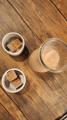 magnifying glass on wooden table