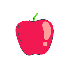 Illustration of Red Apple
