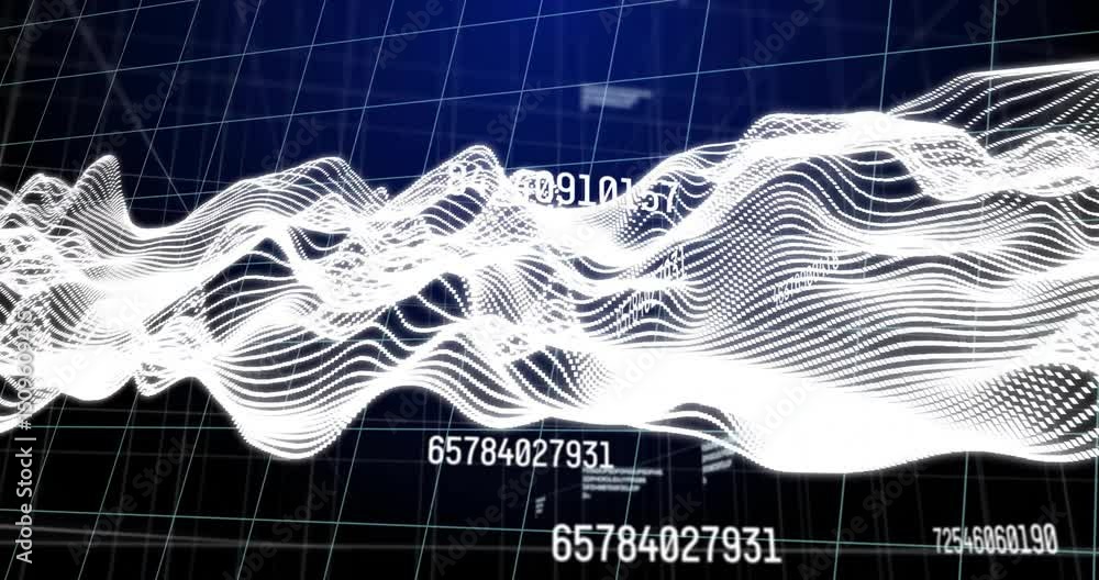 Poster when scene starts dotted waveform shifting and drifting updating labels and guides visualizing data