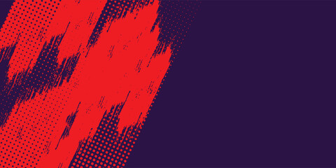 Halftone on blue background. Vector dots glitter or halftone glitter pattern texture Pop Art Style Background. vector grunge arts red grunge