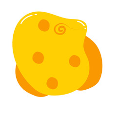 Abstract organic liquid shapes colorful. Irregular fluid flat shapes. Random wavy oval spots and curvy elements.