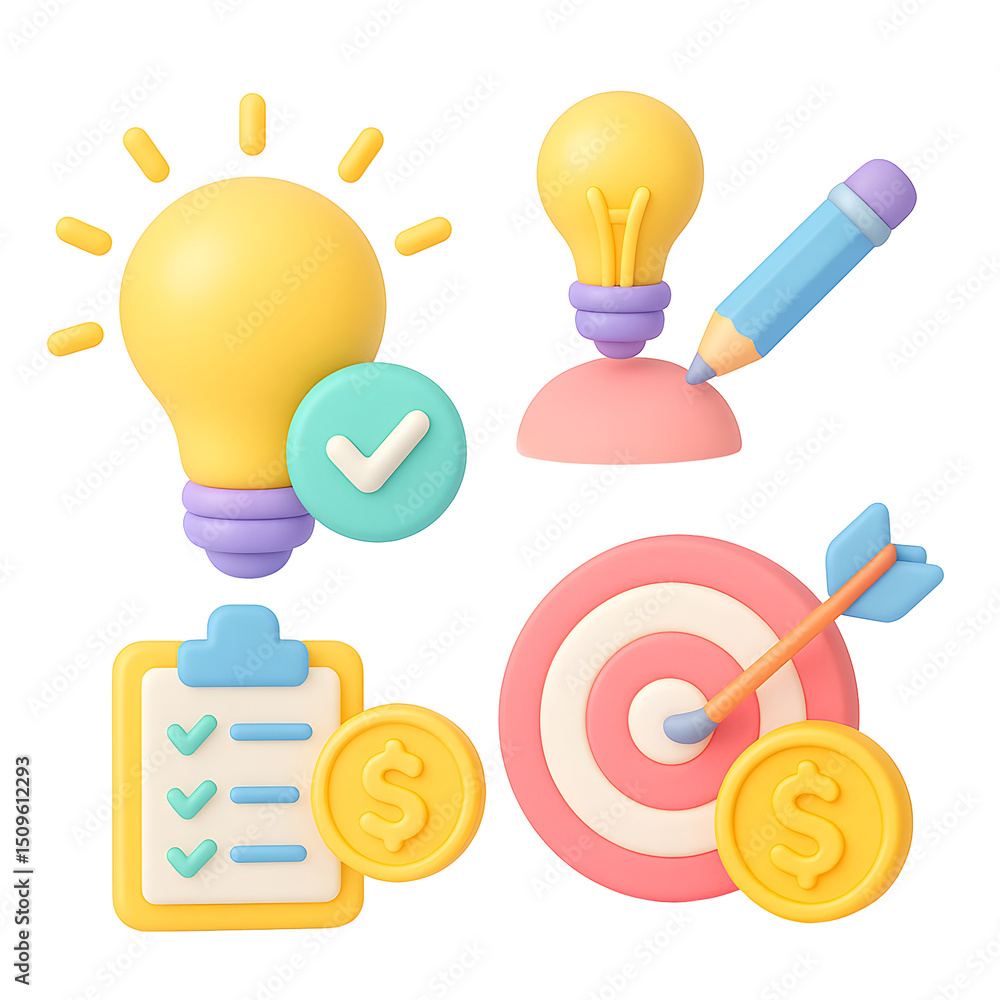 Aufkleber this conceptual image illustrates the key components of a successful business strategy including inn