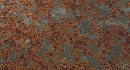 Hyper-realistic rusted metal texture, detailed corrosion and patina effects, industrial feel 2