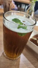 iced tea with mint