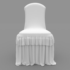 3d render Banquet Chair design element Furniture
