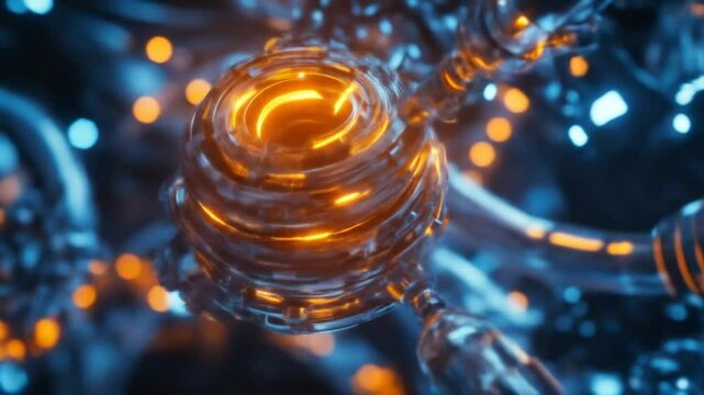 Transparent holographic gear system in digital environment