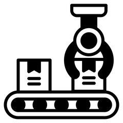 Assembly Line outline mixed icon