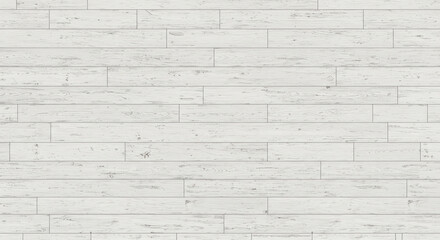 Obraz premium White painted wood planks texture, slightly distressed, shabby chic style, seamless