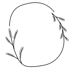 vector floral frame
