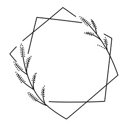 vector illustration of an abstract frame