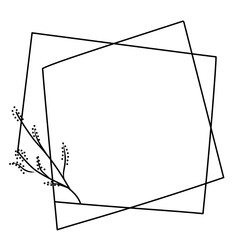 vector illustration of an abstracframe