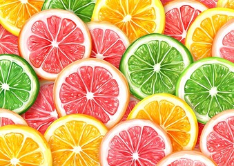 Citrus slices background