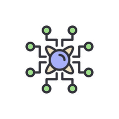 Digital Network Connectivity Symbolizing Future Communication And Innovation