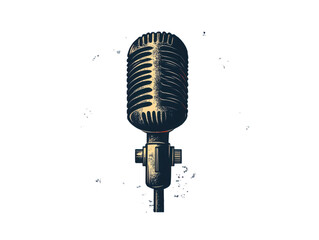 A microphone with a vintage look