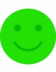 Fototapeta premium A smiley face on a white background. 