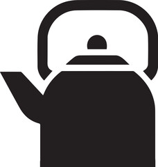 Obraz premium black kettle illustration