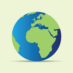 Earth's Beauty: A captivating depiction of planet Earth, showcasing its intricate continents and vast oceans, a stunning visual representation of our home, fostering global unity.