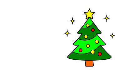 christmas tree vector illustration