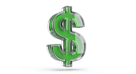 Obraz premium Green dollar sign representing american currency and finances