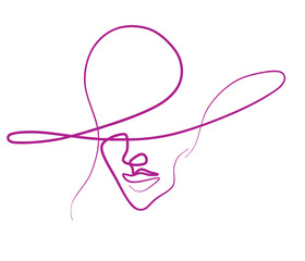 Face line art