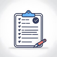 A checklist icon on clipboard representing task management and productivity