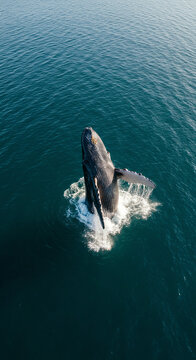 Whale Breaching Surface