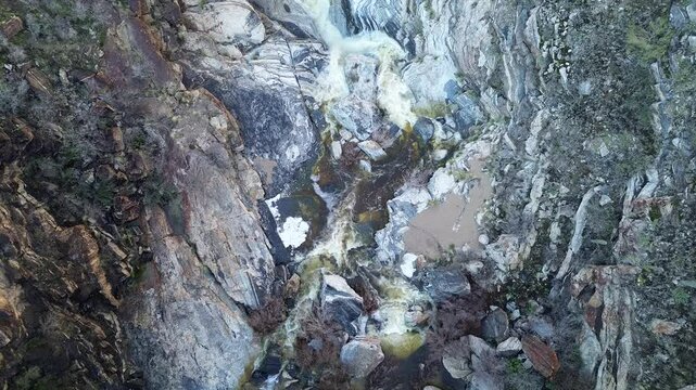 Aerial views of Tanque Verde Falls in Arizona