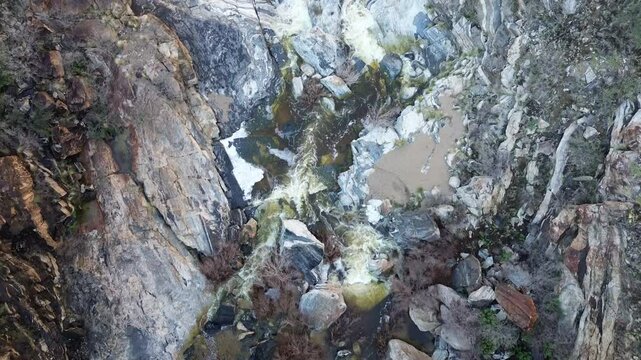 Aerial views of Tanque Verde Falls in Arizona