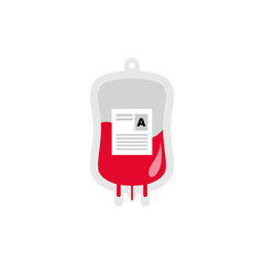 blood bag vector illustration