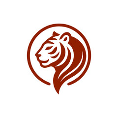 vector illustration of a tiger logo design