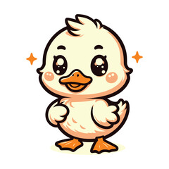 Cartoon Duck Illustration
