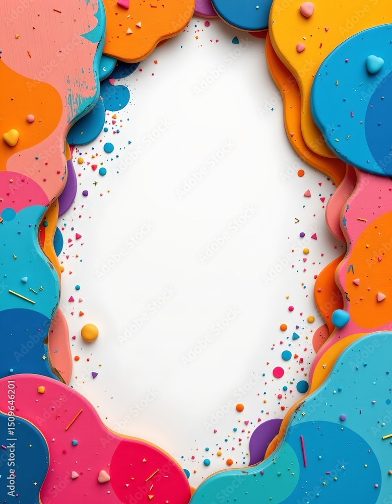 Aufkleber abstract cropped background with a social media concept, positioned at the top with clear copy space