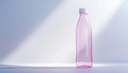 Mineral water drink on bottle transparent plastic for hydration