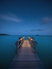 Obraz premium Bridge at night